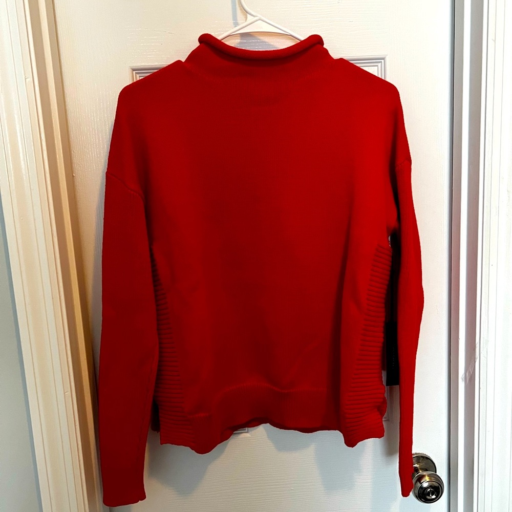 Tahari Red Turtleneck